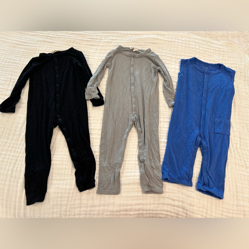 Kyte Snaps 6-12 Long Sleeve Short Sleeve Bundle Sleeper Romper